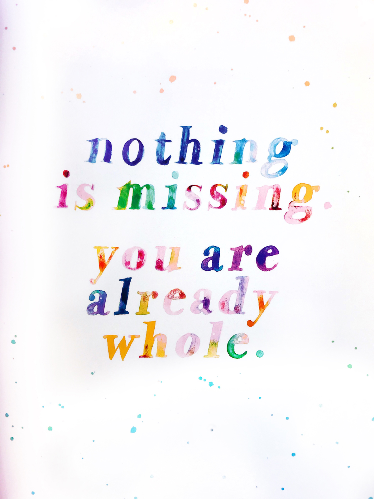 Quote nothing is missing