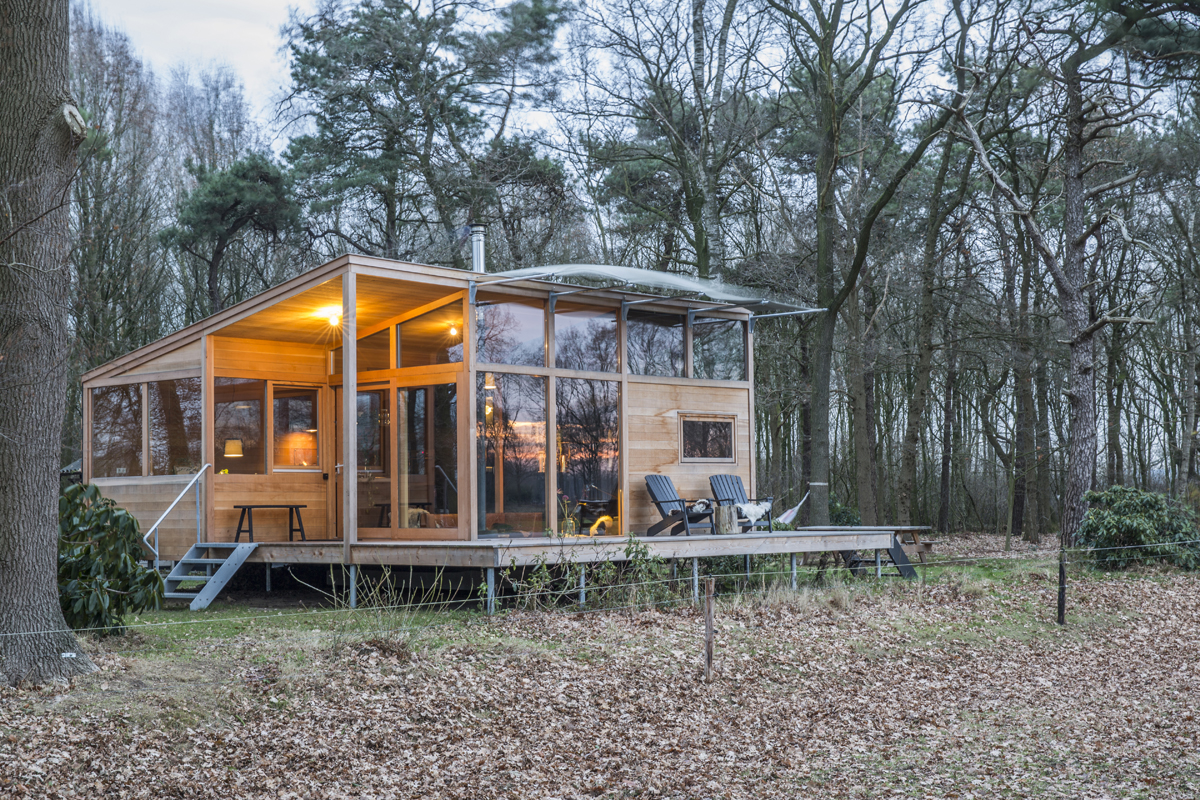 slapen in een tiny house