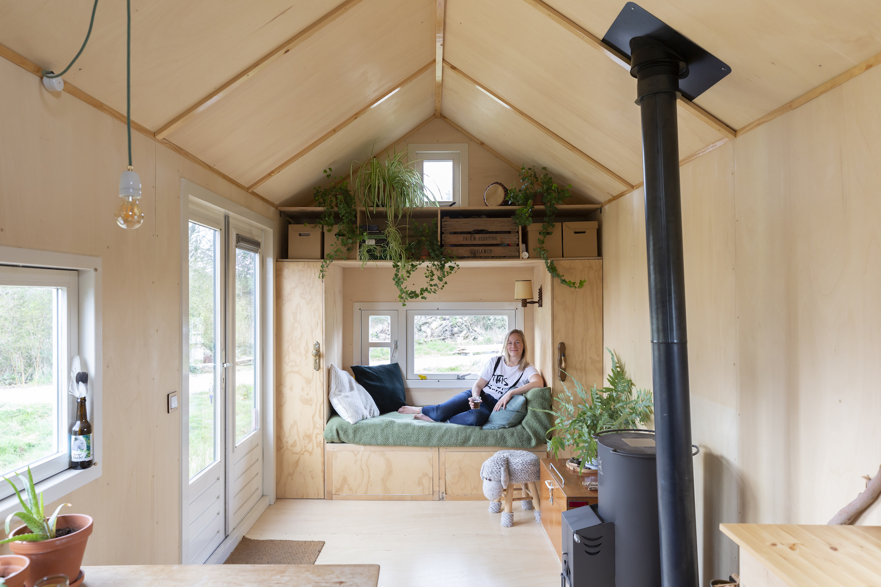 zelfgebouwde tiny house