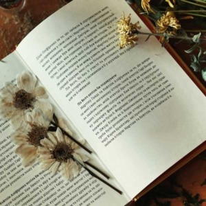 bloemen persen in een boek