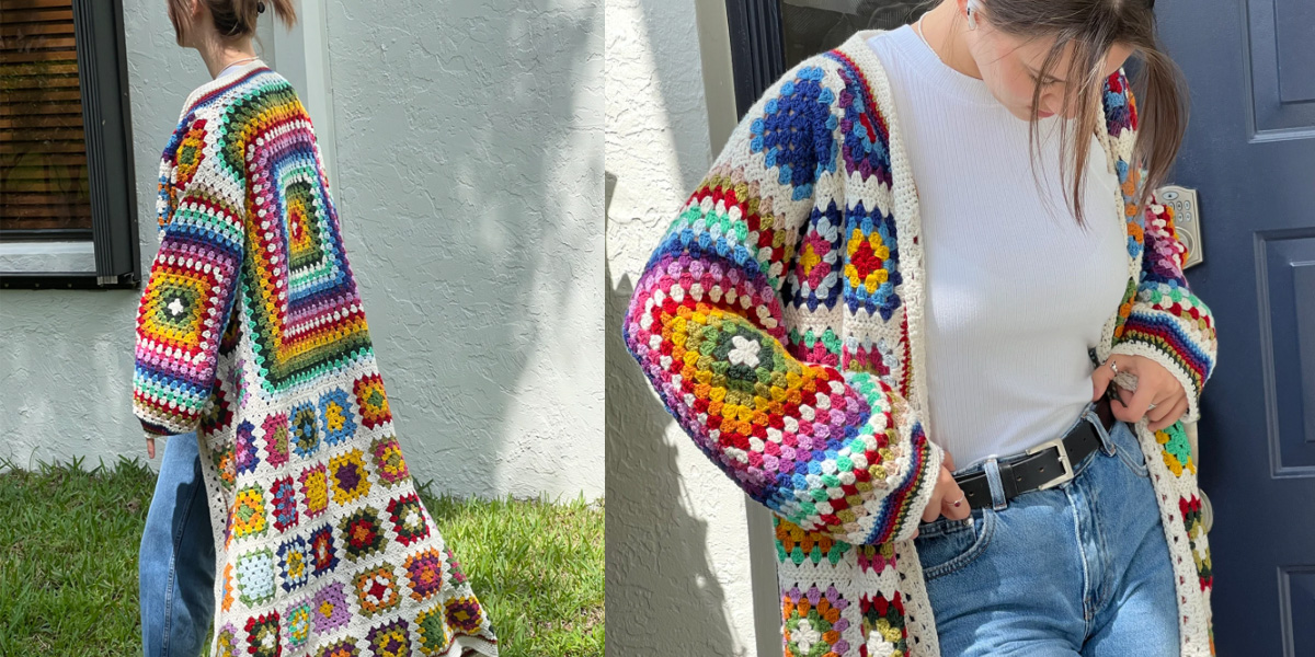 granny square vest