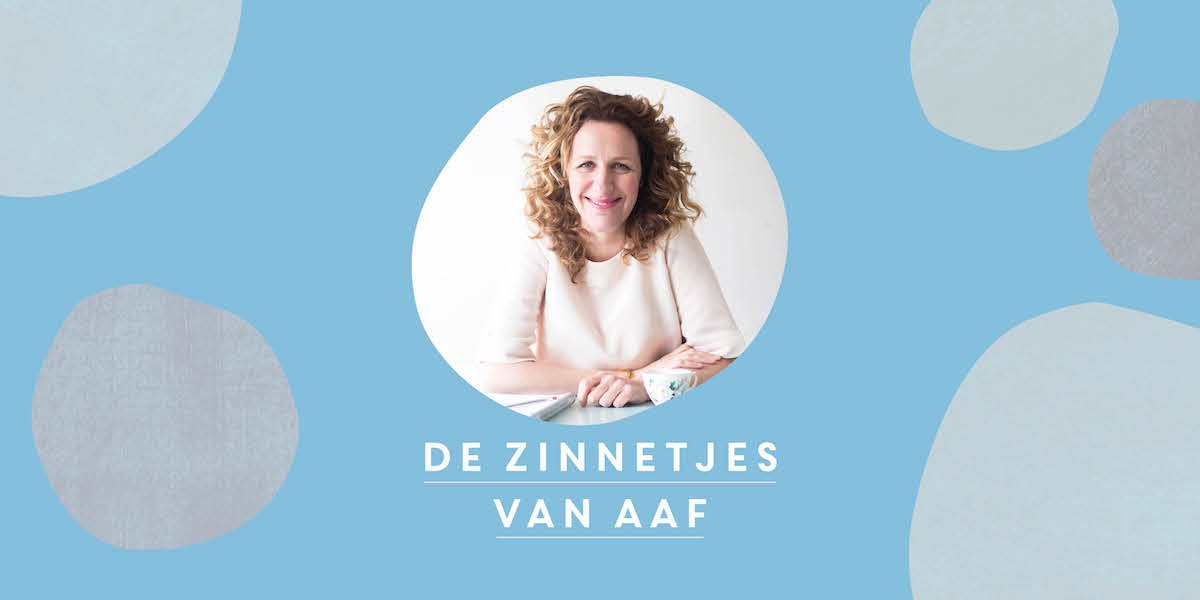 Aaf over dingen afmaken