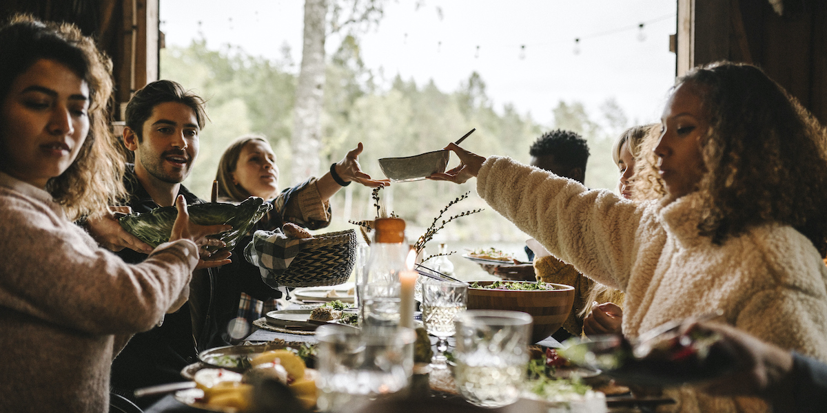 samen eten met vreemden